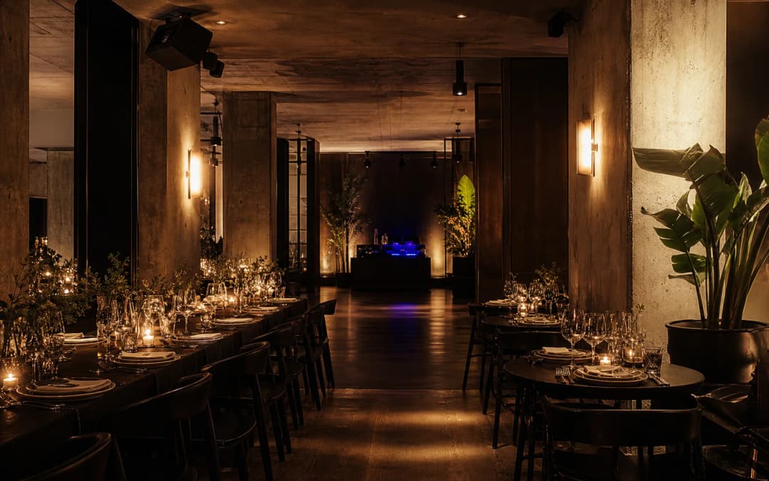 Venue prepared before guests arrive